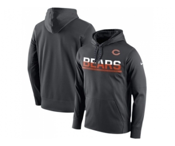 Men's Chicago Bears Nike Sideline Circuit Anthracite Pullover Hoodie