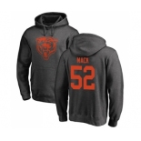 NFL Nike Chicago Bears #52 Khalil Mack Ash One Color Pullover Hoodie