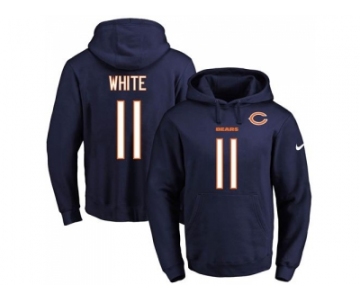 Nike Chicago Bears #11 Kevin White Navy Blue Name & Number Pullover NFL Hoodie