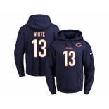 Nike Chicago Bears #13 Kevin White Navy Blue Name & Number Pullover NFL Hoodie