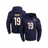 Nike Chicago Bears #19 Eddie Royal Navy Blue Name & Number Pullover NFL Hoodie