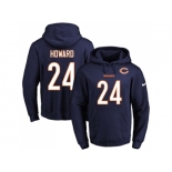 Nike Chicago Bears #24 Jordan Howard Navy Blue Name & Number Pullover NFL Hoodie