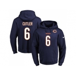 Nike Chicago Bears #6 Jay Cutler Navy Blue Name & Number Pullover NFL Hoodie