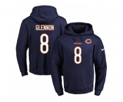 Nike Chicago Bears #8 Mike Glennon Navy Blue Name & Number Pullover NFL Hoodie