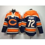 nike nfl jerseys chicago bears #72 perry orange-blue[pullover hooded sweatshirt]