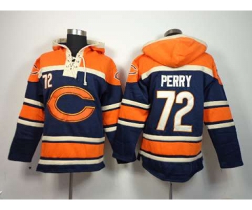 nike nfl jerseys chicago bears #72 perry orange-blue[pullover hooded sweatshirt]