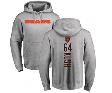 NFL Nike Chicago Bears #64 Eric Kush Ash Backer Pullover Hoodie