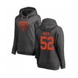 NFL Women's Nike Chicago Bears #52 Khalil Mack Ash One Color Pullover Hoodie