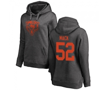 NFL Women's Nike Chicago Bears #52 Khalil Mack Ash One Color Pullover Hoodie