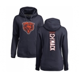 NFL Women's Nike Chicago Bears #52 Khalil Mack Navy Blue Backer Pullover Hoodie