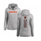 NFL Women's Nike Chicago Bears #64 Eric Kush Ash Backer Pullover Hoodie