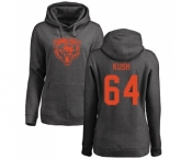 NFL Women's Nike Chicago Bears #64 Eric Kush Ash One Color Pullover Hoodie