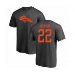 Football Denver Broncos #22 Kareem Jackson Ash One Color T-Shirt