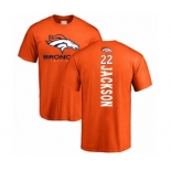 Football Denver Broncos #22 Kareem Jackson Orange Backer T-Shirt