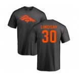 NFL Nike Denver Broncos #30 Phillip Lindsay Ash One Color T-Shirt