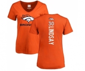 NFL Women's Nike Denver Broncos #30 Phillip Lindsay Orange Backer T-Shirt