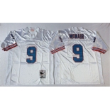 Nfl Houston oilers  #9 Steve McNair m&n white Jerseys