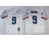 Nfl Houston oilers  #9 Steve McNair m&n white Jerseys