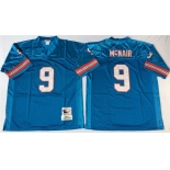 Nfl houston oilers  #9 Steve McNair m&n Blue Jerseys