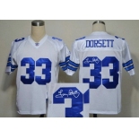 Dallas Cowboys 33 Dorsett Blue Throwback Jersey(Signed)