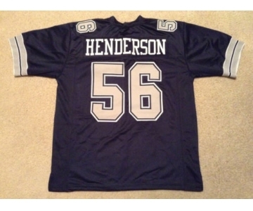 Dallas Cowboys #56 Hollywood Henderson Navy Blue Throwback Jersey