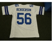 Dallas Cowboys #56 Hollywood Henderson White Throwback Jersey