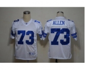 Men's Dallas Cowboys #73 Larry Allen White Legend Jersey