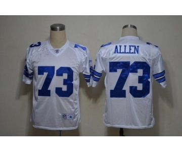 Men's Dallas Cowboys #73 Larry Allen White Legend Jersey