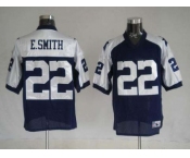 nfl dallas cowboys #22 e.smith thanksgiving blue