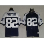 nfl dallas cowboys #82 witten thanksgiving blue