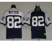 nfl dallas cowboys #82 witten thanksgiving blue