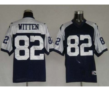 nfl dallas cowboys #82 witten thanksgiving blue