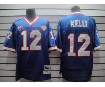 nfl buffalo bills #12 kelly throwback blue