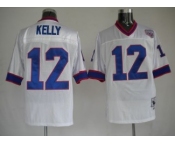 nfl buffalo bills #12 kelly throwback white