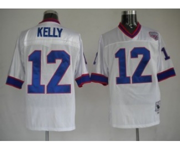 nfl buffalo bills #12 kelly throwback white