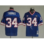 nfl buffalo bills #34 thomas m&n blue