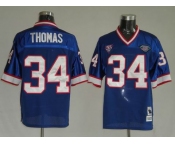 nfl buffalo bills #34 thomas m&n blue