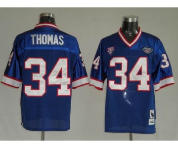 nfl buffalo bills #34 thomas m&n blue