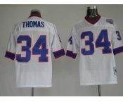 nfl buffalo bills #34 thomas m&n white