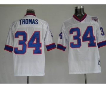 nfl buffalo bills #34 thomas m&n white