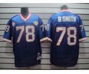 nfl buffalo bills ##78 b.smith throwback blue