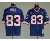 nfl buffalo bills #83 reed m&n blue