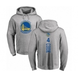 NBA Nike Golden State Warriors #4 Quinn Cook Ash Backer Pullover Hoodie