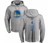 NBA Nike Golden State Warriors #4 Quinn Cook Ash Backer Pullover Hoodie