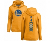 NBA Women's Nike Golden State Warriors #4 Quinn Cook Gold One Color Backer Pullover Hoodie