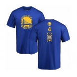 NBA Nike Golden State Warriors #4 Quinn Cook Royal Blue Backer T-Shirt