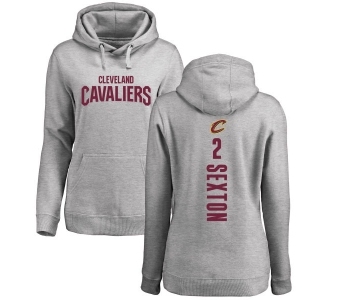 NBA Women's Nike Cleveland Cavaliers #2 Collin Sexton Ash Backer Pullover Hoodie