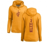 NBA Women's Nike Cleveland Cavaliers #2 Collin Sexton Gold One Color Backer Pullover Hoodie