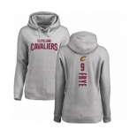 NBA Women's Nike Cleveland Cavaliers #9 Channing Frye Ash Backer Pullover Hoodie