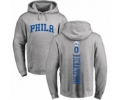 Basketball Philadelphia 76ers #0 Josh Richardson Ash Backer Pullover Hoodie